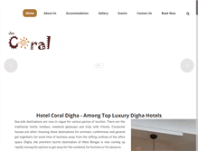 Tablet Screenshot of hotelcoraldigha.com